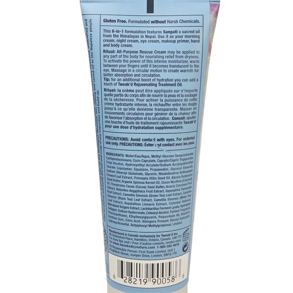 Tweak'd by Nature Above The Clouds Hand Rejuvenator Cream 85 g / 3 oz SEALED - Picture 2 of 4